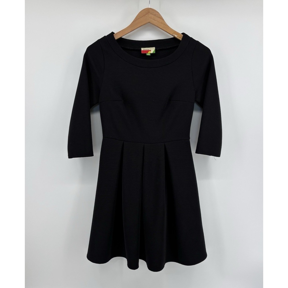 Anthropologie Fervour Little Black Dress Sz S Classic Chic USA Made